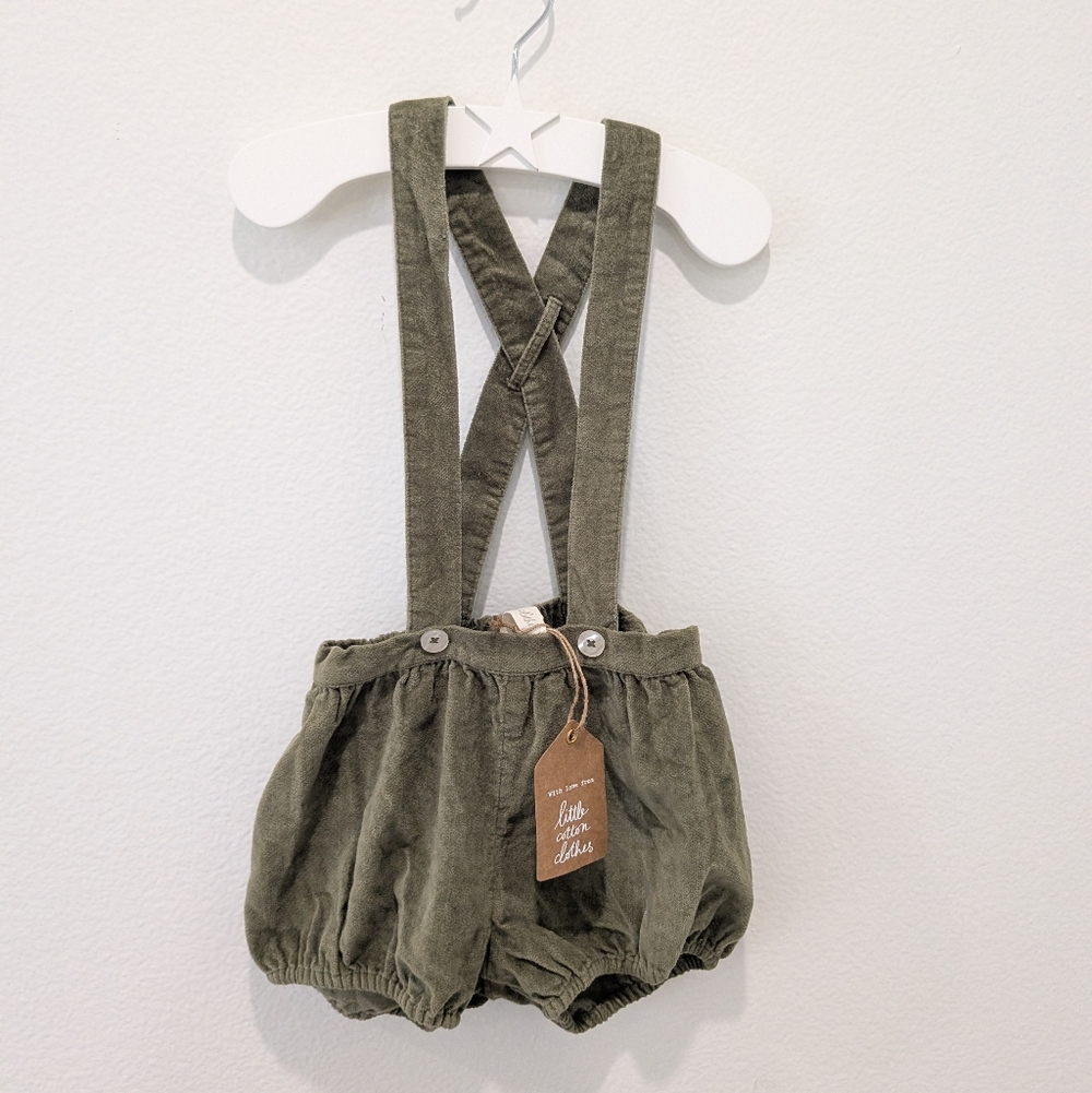 Little Cotton Clothes Hastings Romper - Lichen Velvet 3/4Y